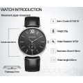 Trend Men Watches Stainless Steel Quartz wristwatch with Luxury Box Prefect Watch Christmas Gifts Set